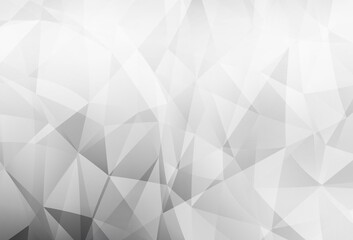 Fototapeta premium Light Gray vector triangle mosaic template.