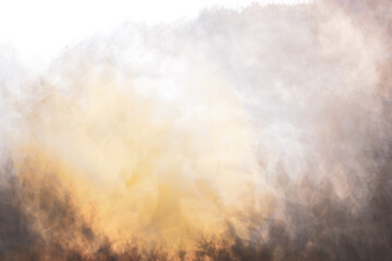 Naklejka premium Smokey Background with Gray and Yellow Hues