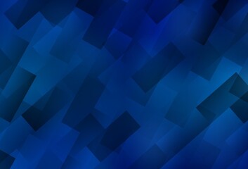 Obraz premium Light BLUE vector background with rectangles.