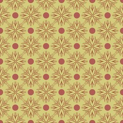Summer pattern with colorful flower on white