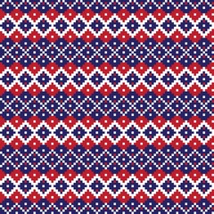 Argyle Fair Isle Seamless Pattern Design