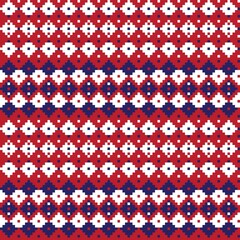 Argyle Fair Isle Seamless Pattern Design