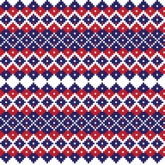 Argyle Fair Isle Seamless Pattern Design