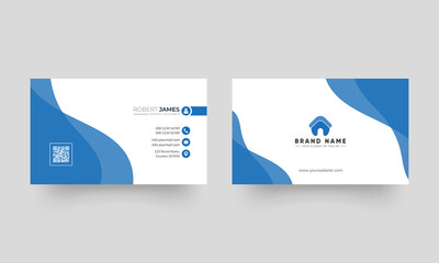 Corporate clean and modern business card template