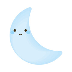 cute moon cartoon