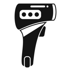 Contact thermometer icon simple vector. Infrared medical