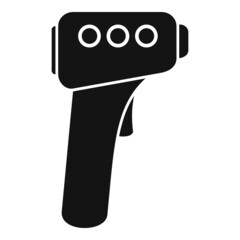 Body thermometer icon simple vector. Digital temperature