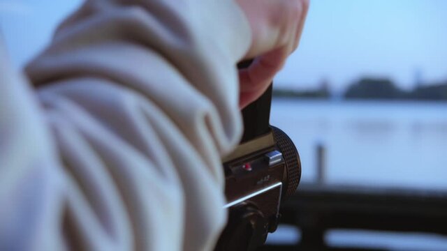 PHOTOGRAPHY WITH ANALOGUE CAMERA IN THE NETHERLANDS AT SUNSET