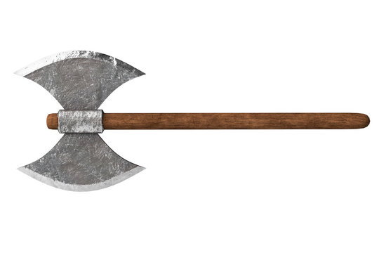 Axe isolated on white background 3d illustration