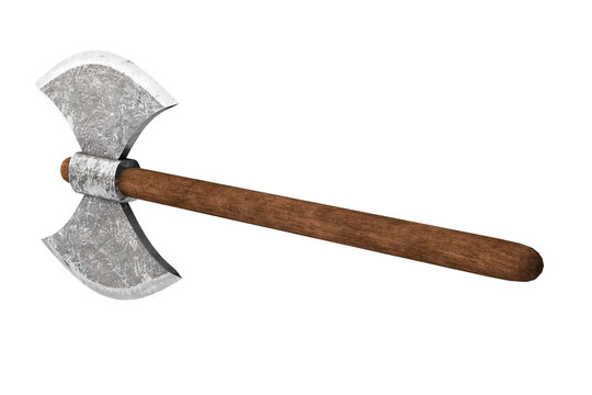 Axe isolated on white background 3d illustration