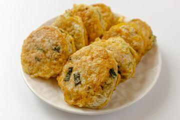 Pork ball on white background