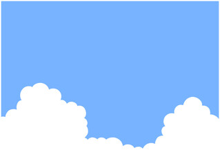 雲が見える空の風景