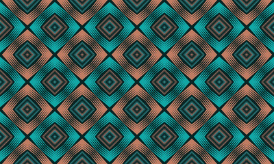 Ethnic tribal seamless pattern. Traditional design for background, wallpaper, clothing, wrapping, carpet, tile, fabric, decoration, vector illustration, embroidery style. African textile patterns.