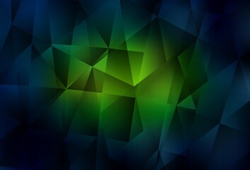 Obraz premium Dark Green, Yellow vector abstract mosaic background.