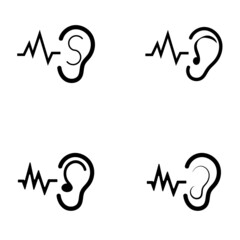 Hearing Logo Template vector icon design