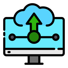 upload file arrow up sign icon folder and deskop 