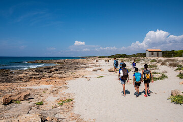 Es Caragol beach, Ses Salines, Mallorca, Balearic Islands, Spain
