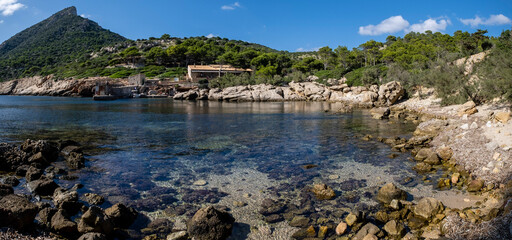 Fototapeta na wymiar Des Lledó port, sa Dragonera natural park, Mallorca, Balearic Islands, Spain