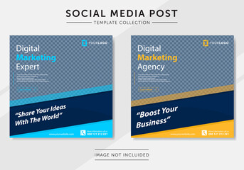 Digital business marketing social media post template 