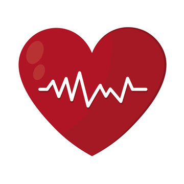 healthy heartbeat icon