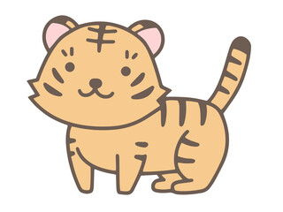 手描きの寅のイラスト