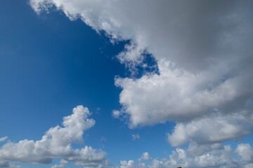 Naklejka na ściany i meble cloud sky background , Mallorca, Balearic Islands, Spain