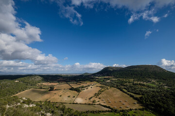 Puig de Son Gual and Puig de Cura, Algaida, Mallorca, Balearic Islands, Spain