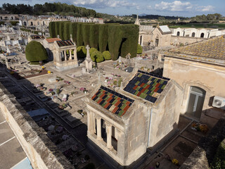 Santa Margalida cemetery, Mallorca, Balearic Islands, Spain