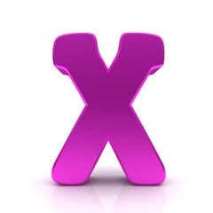 X pink letters 3d cross