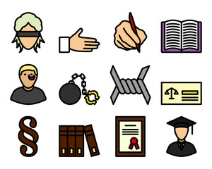 Lawyer Icon Set