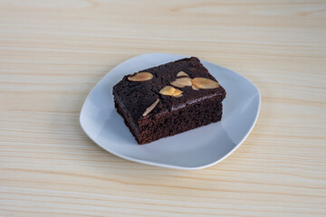 chocolate cake on plate