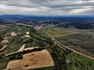 Vista aerea de urbanizacion en España