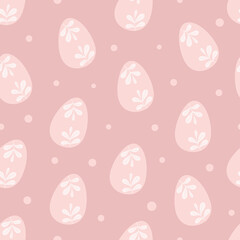 Seamless pattern with easter eggs