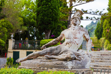 Fototapeta na wymiar Achilles statue at Achilleon palace, Corfu