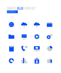 Simple blue icon medical Collection
