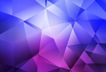 Fototapeta premium Light Blue, Red vector low poly layout.