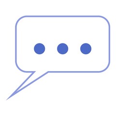 Chat bubble with dots icon cartoon vector. Web message
