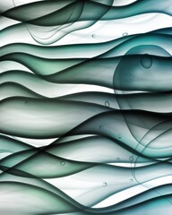 Abstract dark green blue liquid fluid art alcohol inks background 