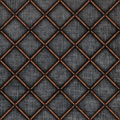 Fototapeta premium 3D illustration seamless tapestry texture decorated with wooden