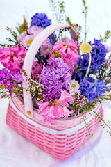 basket of flowers