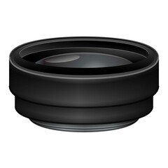 Lens icon cartoon vector. Professional camera
