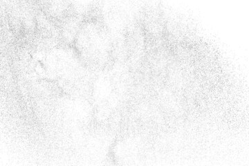Distressed black texture. Dark grainy texture on white background. Dust overlay textured. Grain noise particles. Rusted white effect. Grunge design elements. Vector illustration, EPS 10.