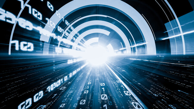 Software development, application programming code and tacit computer coding . Concept of smart digital transformation and technology disruption that changes global trends in new information era .