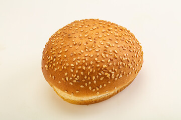 Burger bun with sesame seeds