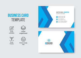 Modern elegant creative personal own business card design template vector illustration
