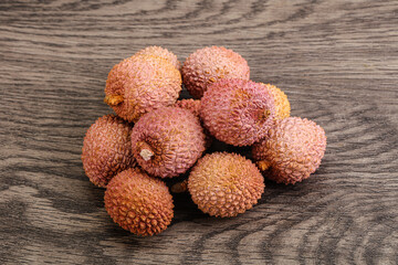 Tropical sweet exotic fruit lychee