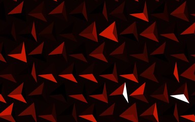 Dark Red vector background with polygonal style.