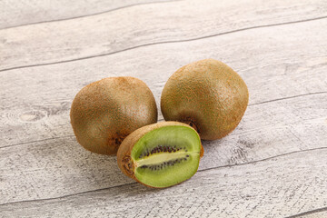 Sweet ripe and juicy kiwi fruit