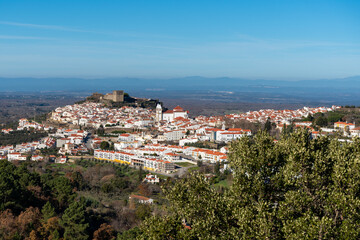 Fototapeta na wymiar panoramic view of the medieval town of Castelo de Vide in Alentejo, Portugal