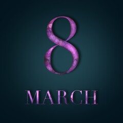 Woman’s international day 8 march postcard 